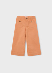 Pantalone In Cotone Arancio Chiaro