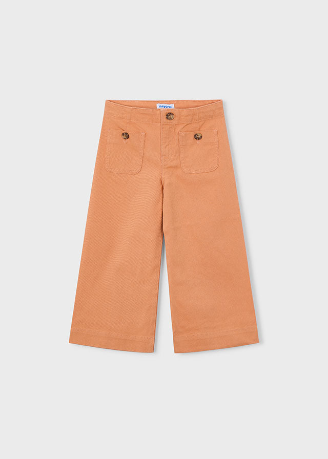 Pantalone In Cotone Arancio Chiaro