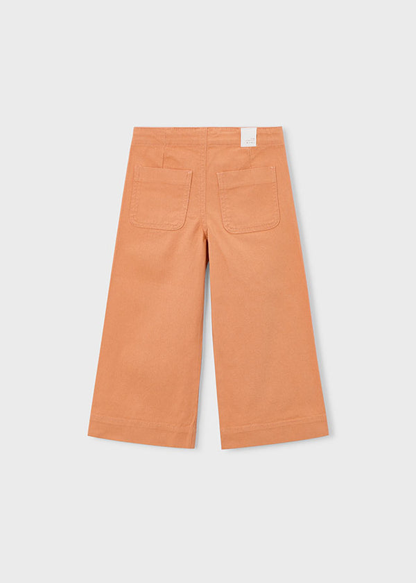 Pantalone In Cotone Arancio Chiaro