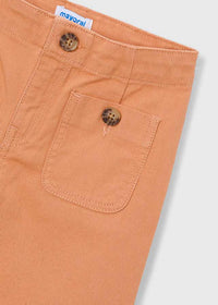Pantalone In Cotone Arancio Chiaro