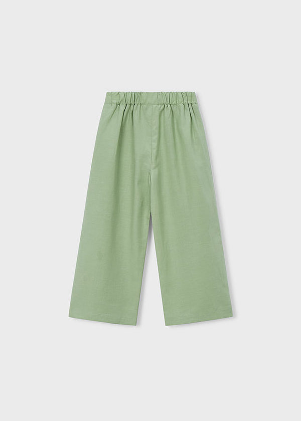 Pantalone Con Bottoni Decorativi Verde