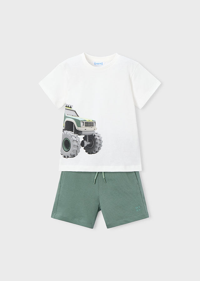 Completo Mayoral T-Shirt E Bermuda Verde