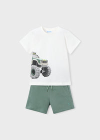 Completo Mayoral T-Shirt E Bermuda Verde