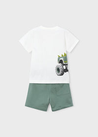 Completo Mayoral T-Shirt E Bermuda Verde