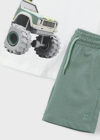Completo Mayoral T-Shirt E Bermuda Verde
