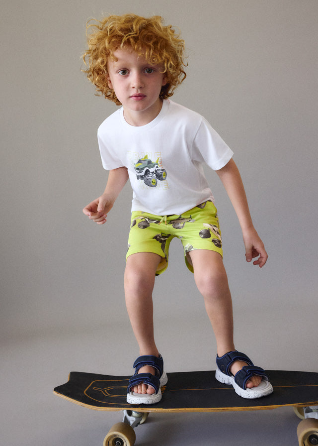 Completo T-Shirt E Bermuda Monster Truck