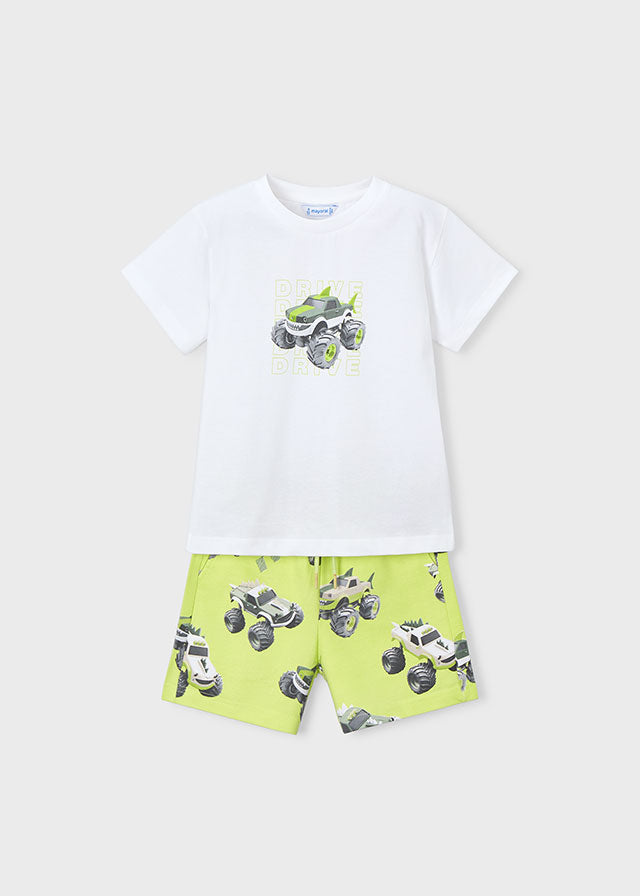 Completo T-Shirt E Bermuda Monster Truck