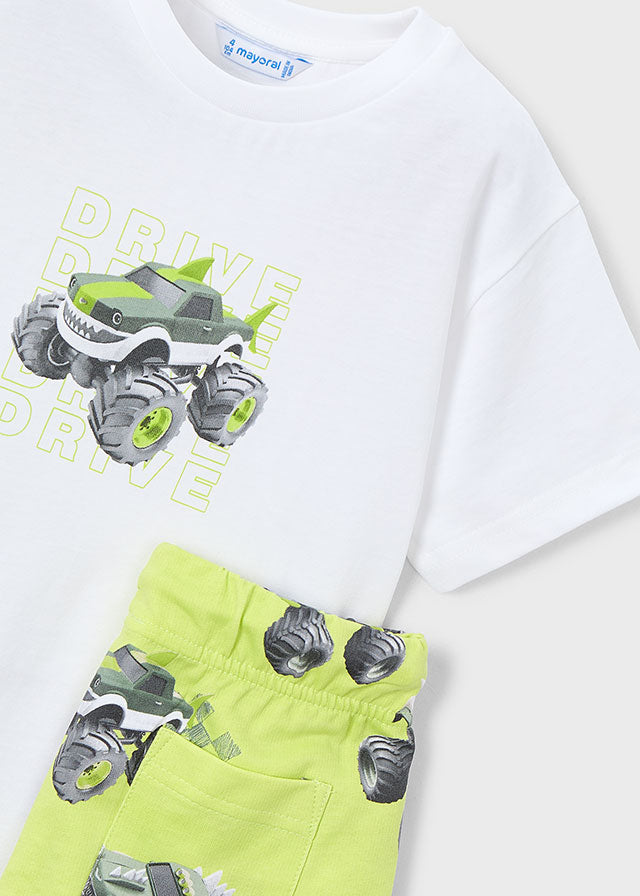 Completo T-Shirt E Bermuda Monster Truck