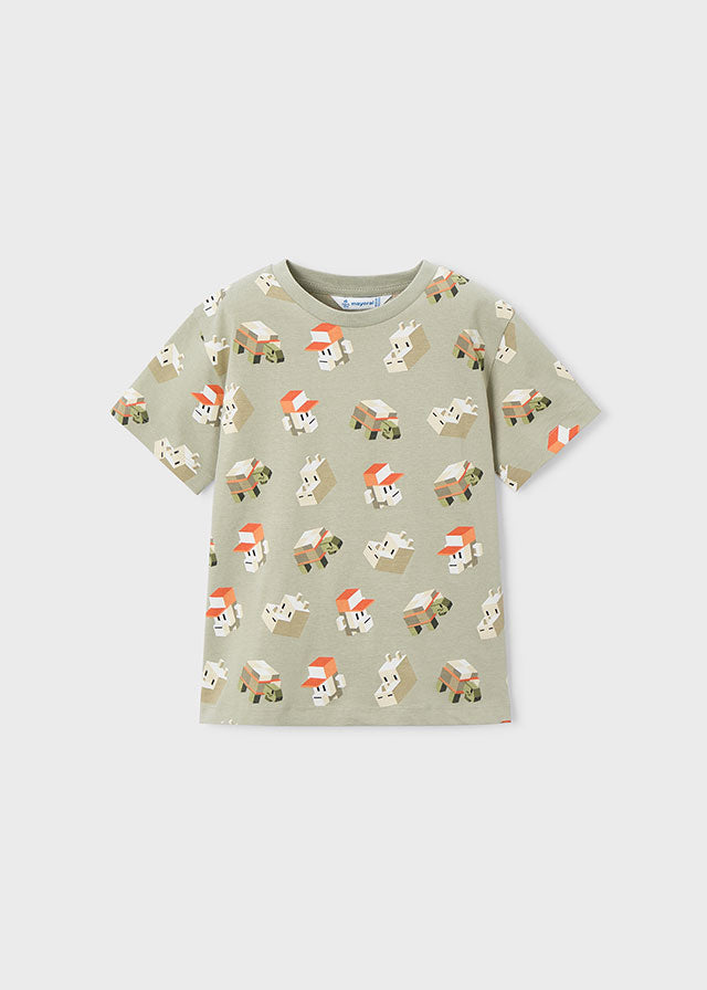 Set 3 Pezzi T-Shirt Grafiche E Bermuda Arancio
