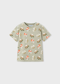 Set 3 Pezzi T-Shirt Grafiche E Bermuda Arancio
