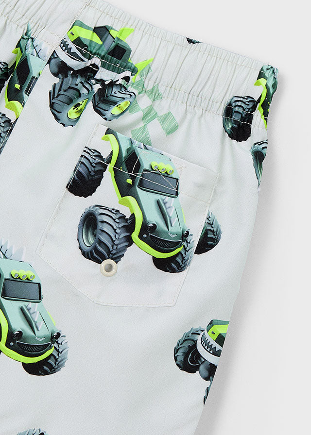 Costume Boxer Mare Stampa Monster Truck
