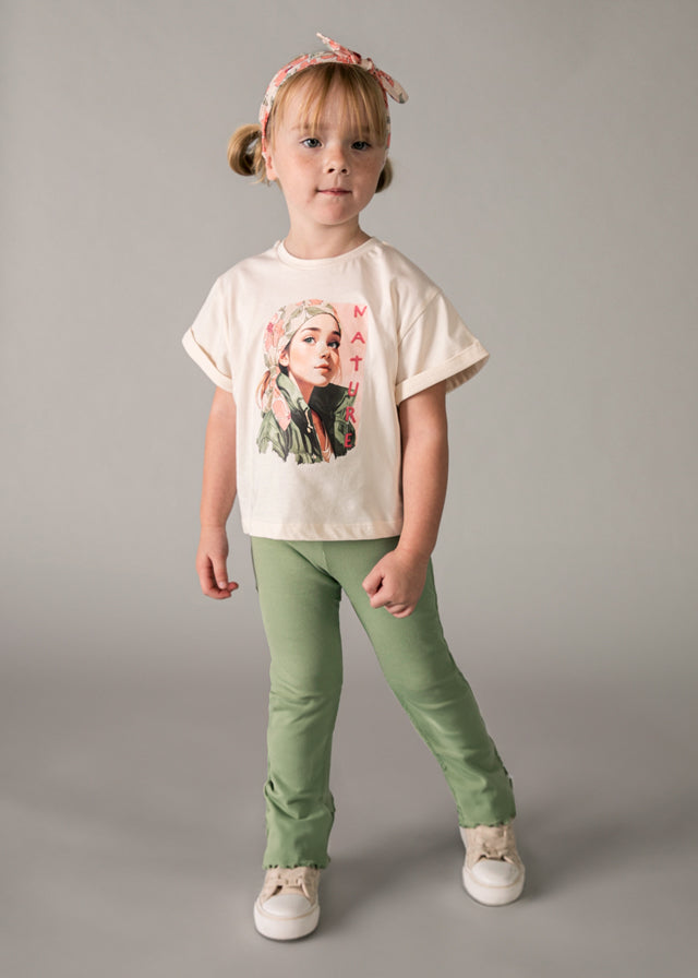 Leggings Zampa Costina Verde Salvia