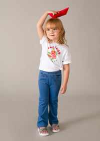 Jeggings In Denim Elasticizzato Con Tasche