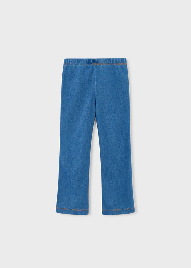 Jeggings In Denim Elasticizzato Con Tasche