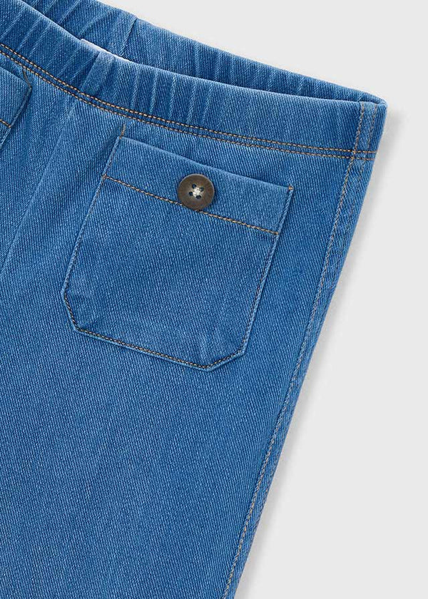 Jeggings In Denim Elasticizzato Con Tasche