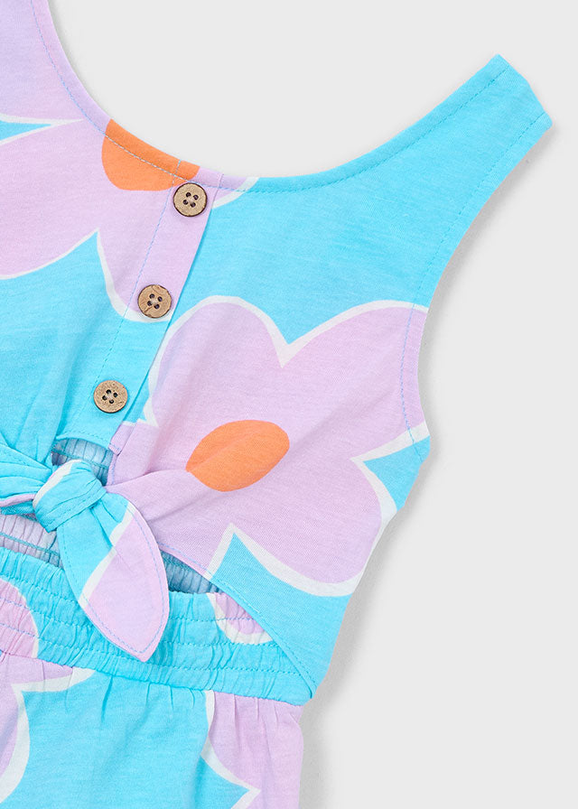 Jumpsuit Estiva Flower Power Azzurra
