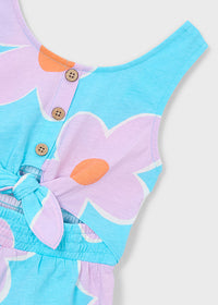 Jumpsuit Estiva Flower Power Azzurra