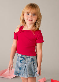 Minigonna In Denim Chiaro
