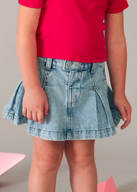 Minigonna In Denim Chiaro