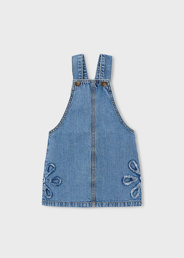 Salopette A Gonna In Denim Light Blue