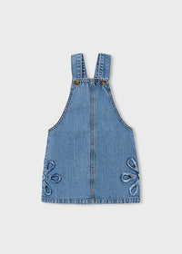 Salopette A Gonna In Denim Light Blue