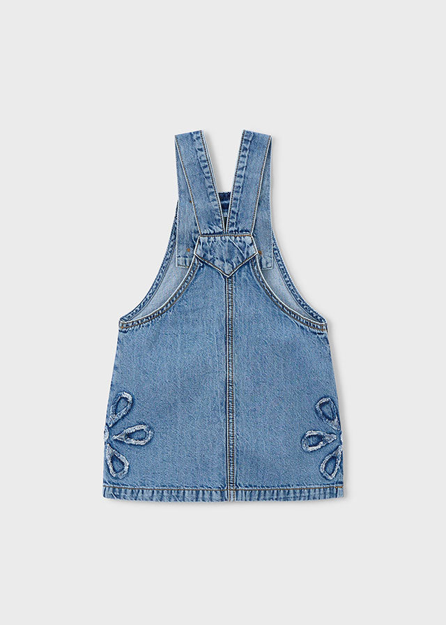 Salopette A Gonna In Denim Light Blue