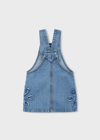 Salopette A Gonna In Denim Light Blue