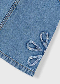 Salopette A Gonna In Denim Light Blue