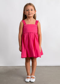 Vestito Elegante Color Fragola