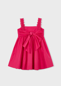 Vestito Elegante Color Fragola