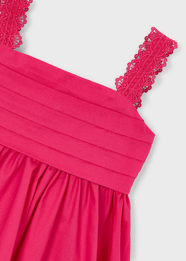 Vestito Elegante Color Fragola