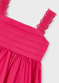 Vestito Elegante Color Fragola