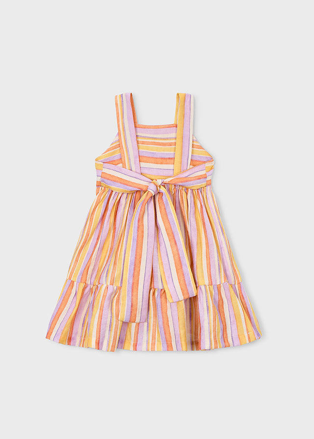 Vestito Prendisole A Righe Multicolor