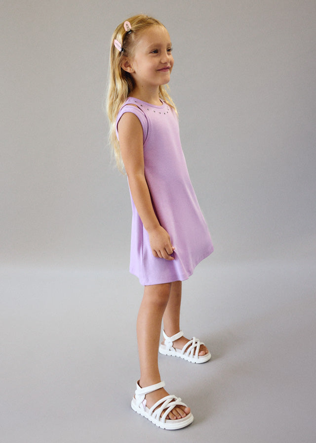 Vestito Smanicato Con Dettagli Cut Out