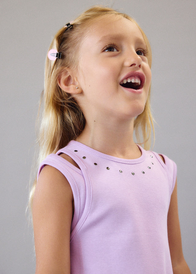 Vestito Smanicato Con Dettagli Cut Out