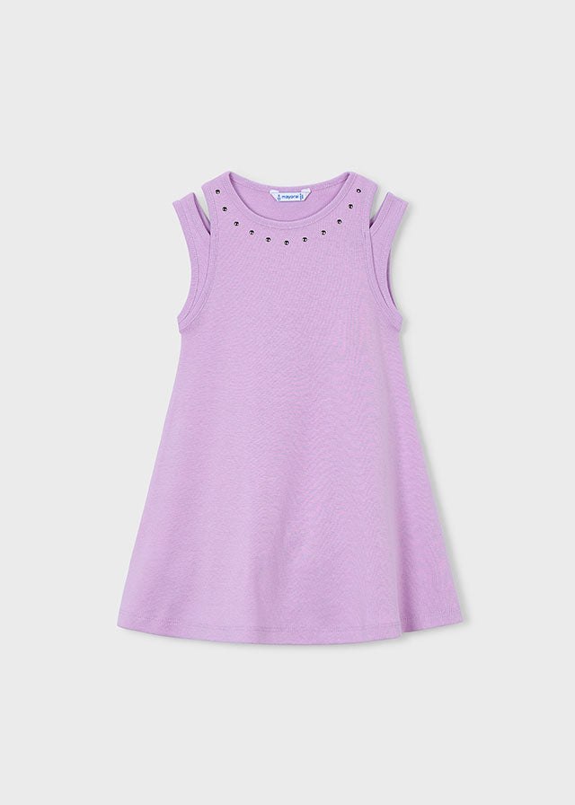 Vestito Smanicato Con Dettagli Cut Out