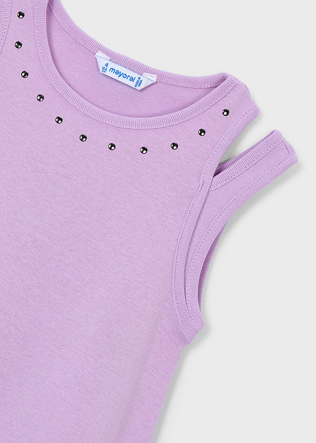 Vestito Smanicato Con Dettagli Cut Out