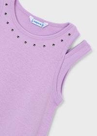 Vestito Smanicato Con Dettagli Cut Out