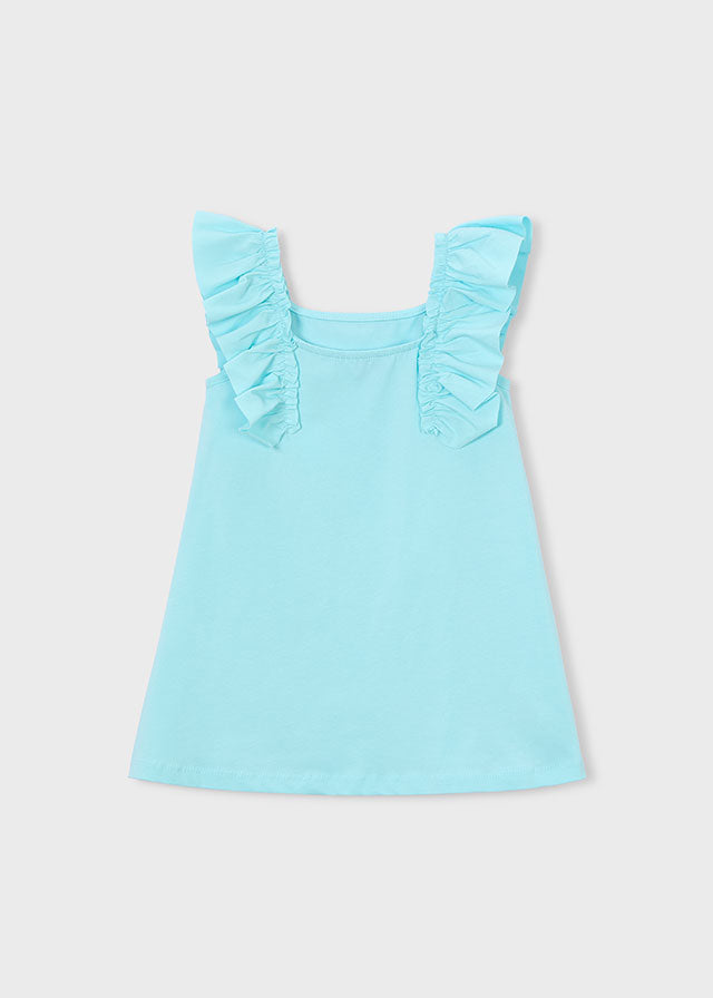 Vestito Azzurro Con Grafica Summer Girl