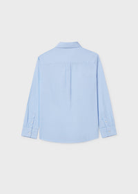 Camicia Manica Lunga Celeste