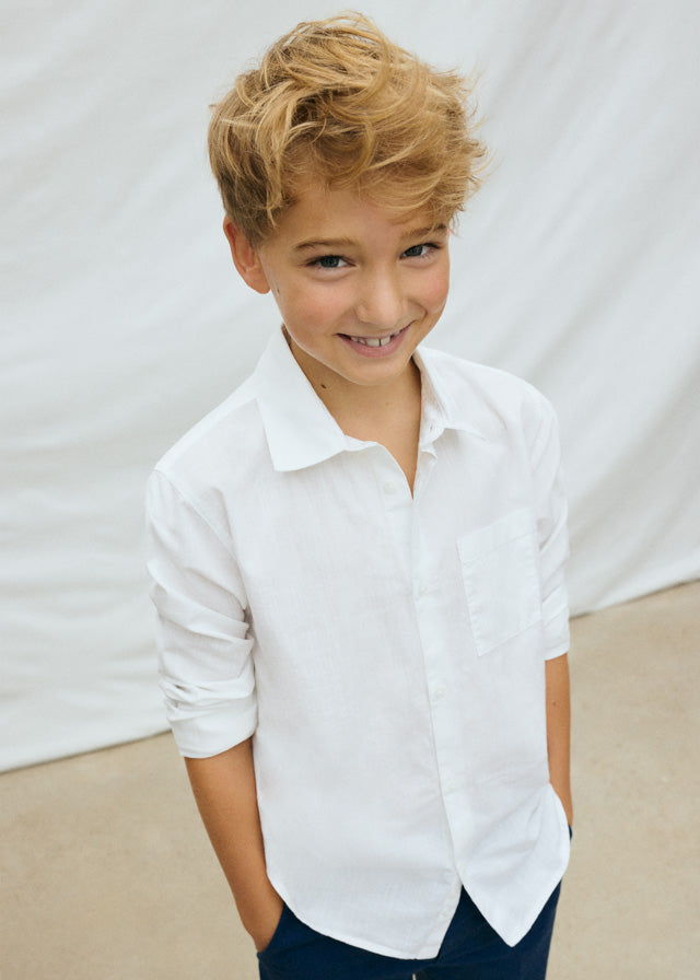 Camicia Manica Lunga Bianco