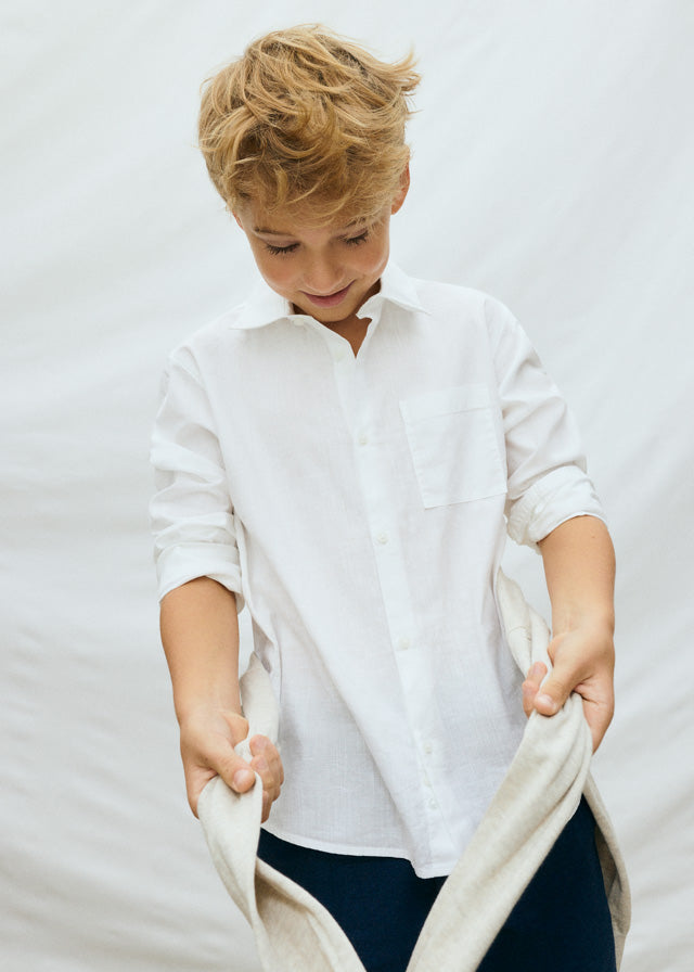 Camicia Manica Lunga Bianco