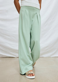 Pantalone Lungo Crepe Salvia