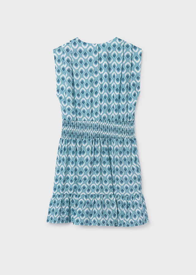 Vestitino Bretelline Stampato Verde