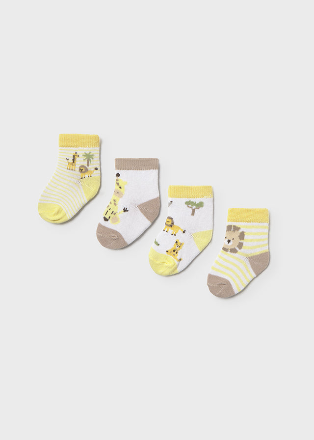 Set 4 Calzini Giallo