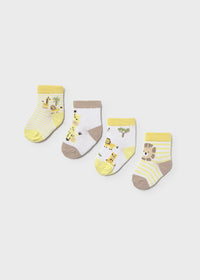Set 4 Calzini Giallo