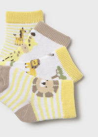 Set 4 Calzini Giallo