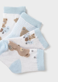 Set 4 Calzini Azzurro