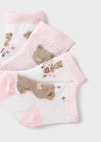 Set 4 Calzini Rosa