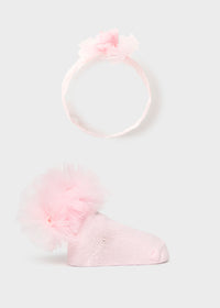 Set Cerchietto E Calzini Rosa
